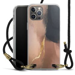 Carry Case Transparent Leather black/gold