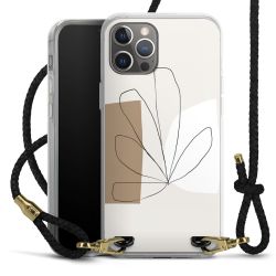 Carry Case Transparent Leather black/gold