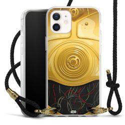 Carry Case Transparent Leather black/gold