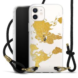 Carry Case Transparent Leather black/gold