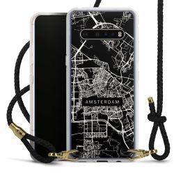 Carry Case Transparent Leather black/gold