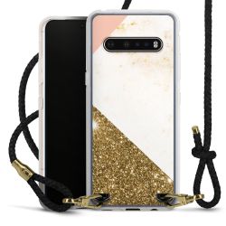 Carry Case Transparent Leather black/gold