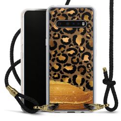 Carry Case Transparent Leather black/gold