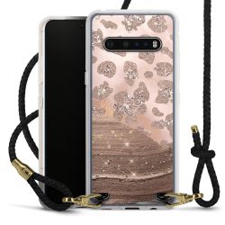 Carry Case Transparent Leather black/gold