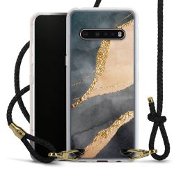 Carry Case Transparent Leather black/gold