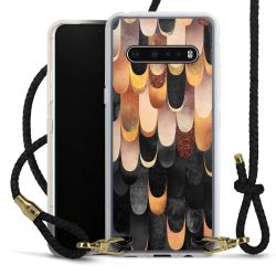 Carry Case Transparent Leather black/gold