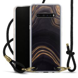 Carry Case Transparent Leather black/gold