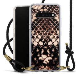 Carry Case Transparent Leather black/gold