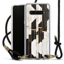 Carry Case Transparent Leather black/gold