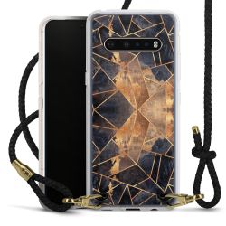 Carry Case Transparent Leather black/gold