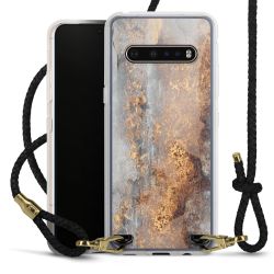 Carry Case Transparent Leather black/gold