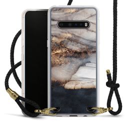 Carry Case Transparent Leather black/gold