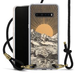 Carry Case Transparent Leather black/gold