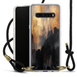 Carry Case Transparent Leather black/gold