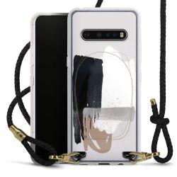 Carry Case Transparent Leather black/gold