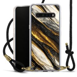 Carry Case Transparent Leather black/gold