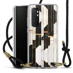 New Carry Case Transparent Leder schwarz/gold