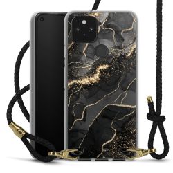 Carry Case Transparent Leather black/gold