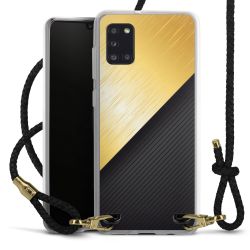 New Carry Case Transparent Leder schwarz/gold