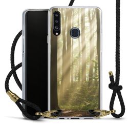 New Carry Case Transparent Leder schwarz/gold