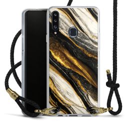 Carry Case Transparent Leather black/gold