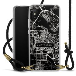 Carry Case Transparent Leather black/gold