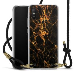 Carry Case Transparent Leather black/gold