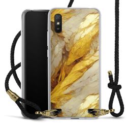 Carry Case Transparent Leather black/gold