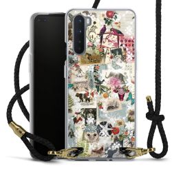 Carry Case Transparent Leather black/gold