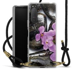 Carry Case Transparent Leather black/gold