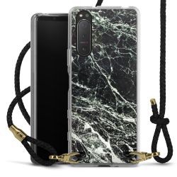 Carry Case Transparent Leather black/gold