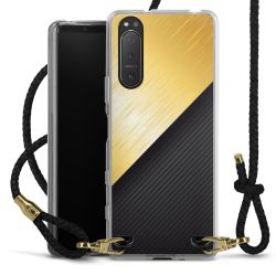 Carry Case Transparent Leather black/gold