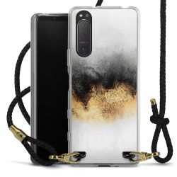 Carry Case Transparent Leather black/gold