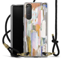 Carry Case Transparent Leather black/gold