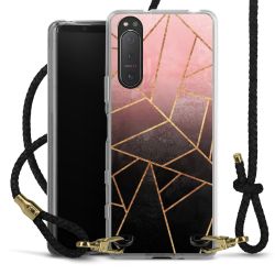 Carry Case Transparent Leather black/gold