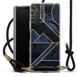 Carry Case Transparent Leather black/gold