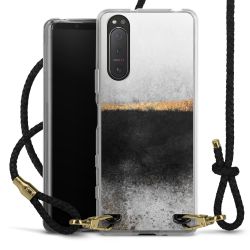 Carry Case Transparent Leather black/gold