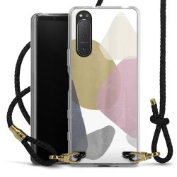 Carry Case Transparent Leather black/gold