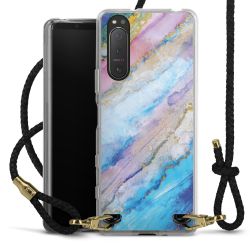 Carry Case Transparent Leather black/gold