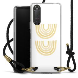 Carry Case Transparent Leather black/gold