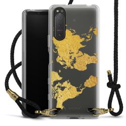 Carry Case Transparent Leather black/gold