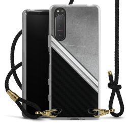 Carry Case Transparent Leather black/gold