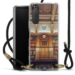 Carry Case Transparent Leather black/gold