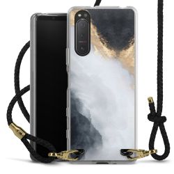 Carry Case Transparent Leather black/gold