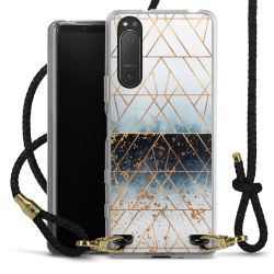 Carry Case Transparent Leather black/gold