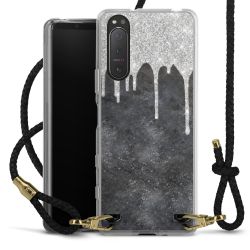 Carry Case Transparent Leather black/gold