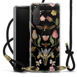 Carry Case Transparent Leather black/gold