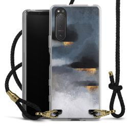 Carry Case Transparent Leather black/gold