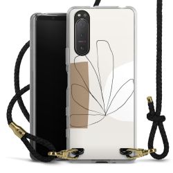 Carry Case Transparent Leather black/gold