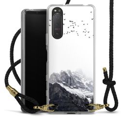 Carry Case Transparent Leather black/gold